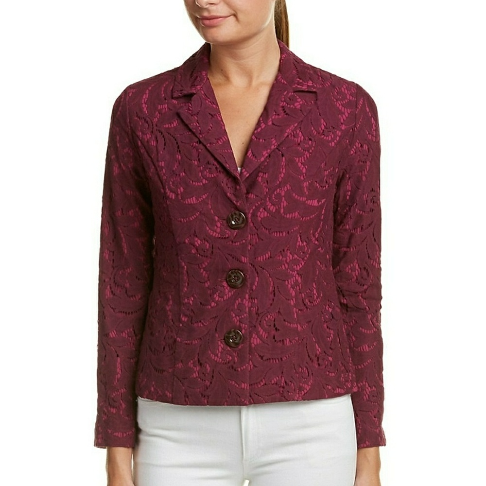 CAbi lace overlay jacket